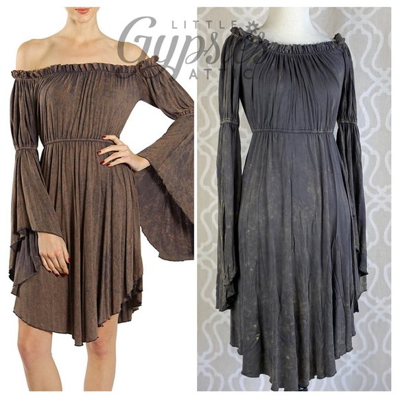 A'Reve Dresses & Skirts - A'reve and' or Vogue Stone Washed Bleached Dress